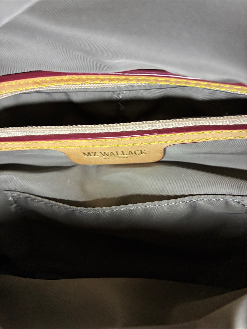 LIMITED EDITION MZWallace Quilted Charcoal Denim Small Crosby with Gold Hardware - Picture 5 of 14
